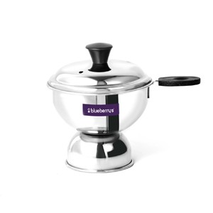 Blueberryâ€™s Stainless Steel Chiratta Puttu Chirattaput Maker with Lid and Pressure Cooker Use|Made in India