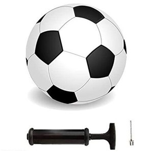 Black And White Football with Air Pump