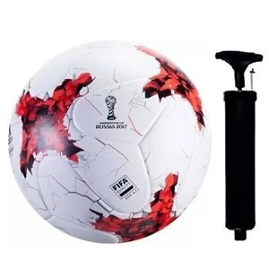 combo russia red pvc football with pump ( size 5)