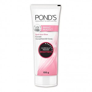 POND'S Bright Beauty Spot-less Glow Face Wash With Vitamins, Removes Dead Skin Cells & Dark Spots, Double Brightness100g