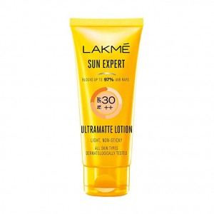 Lakme Sun Expert SPF 30 PA++ Ultra Matte Lotion Sunscreen, Blocks Upto 97% Harmful Sunrays, 100 ml