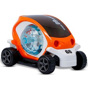 NHR 360 Degree Rotating Stunt Car Bump and Go Toy with 4D Lights, Dancing Toy, Battery Operated Toy