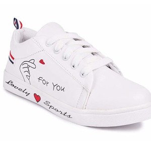 Attractive Women's Synthetic White Casual Shoes