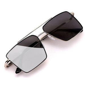etro Rectangular Aviator Sunglasses Premium Glass Lens Flat Metal Sun Glasses Men Women