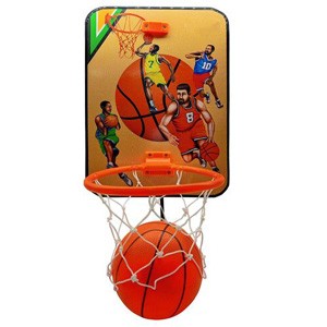 NHR Small Basket Ball kit Set with Ring for Kids,Playing Indoor Outdoor Basket Ball, High Quality Hanging Board with Ne