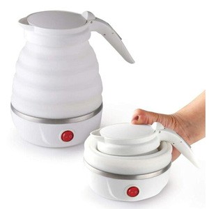Travel Foldable Fast Boiling Portable Electric Kettle for Most Travel and Home & Office Use (White)