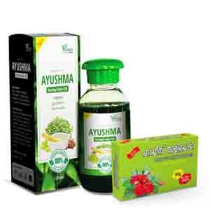 Ayushma Ayurvedic Hair oil 100ml + Herbal Hair Wash Thali Powder (*Free)