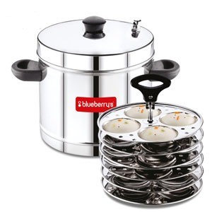 Blueberry’s Misty 6 Plate 24 Idly Stainless Steel Idly Idli Cooker with Free Stand Lifter