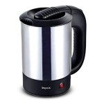 Impex STEAMER-500C Stainless Steel Electric Kettle (0.5 Litre,1000 Watts,Silver)