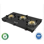 ibell glass top 3 burner gas stove