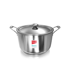 Impex Serene Triply Stainless Steel Sauce Pan 20cm with lid