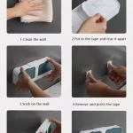Soap Box Wall-Mounted with Cover Double Grid