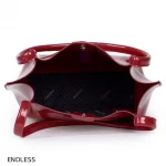 Casual Patent Synthetic Leather Tote Bag