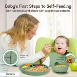 6 Pcs Silicone Baby Feeding Set