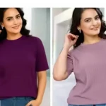 Combo Korean Freel T-shirts wine & onion colour