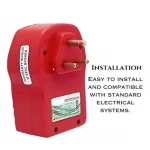 Digital & Powerful Electricity Saver Device (Red) (Pack of 2)