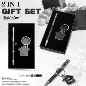 2 in 1 Corporate Gift Set (Pen & Keychain)