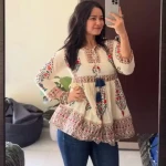 Women Fashion Floral Print Relaxed Fit Top