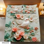 Heavy 7D Digital Glace Cotton Super King Size Printed Flat Double Bedsheet, 90 X 100 Inch and 2 Pillow Cover