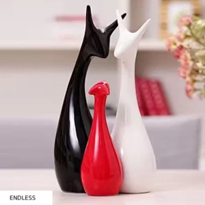 Lucky Deer Statue Family showpiece -Set of 3