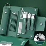 Manicure Pedicure set with Leather Case Portable Travel Home