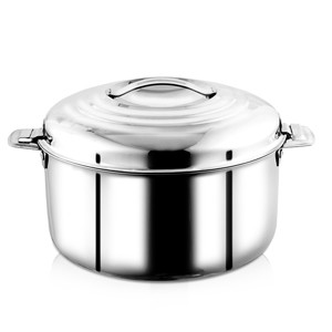 Blueberryâ€™s 1500 ml Hotpot Casserole Thermoware100% Stainless Steel, Unique Locking System, Keeping Hot for Hours