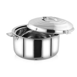 Blueberryâ€™s 3500 ml Hotpot Casserole Thermoware100% Stainless Steel, Unique Locking System, Keeping Hot for Hours
