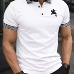 Matty Fabric Polo T-Shirt For Summer