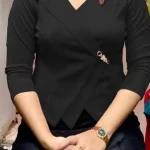 Mizoram Style Women Top - Black