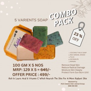 5 VARIENTS SOAP COMBO PACK