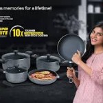 Royal Nonstick Granite Cookware 8pc set (RHUK8)IB