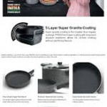 Royal Nonstick Granite Cookware 8pc set (RHUK8)IB