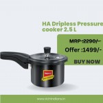 Impex 2.5 litres Pressure Cooker Hard Anodized Aluminium Dripless HA-Smart-D3 | Induction Base Pressure Cooker With Oute