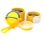 WHITEIBIS multipurpose high quality yellow lunch box 2 containers lunch box 2 Containers Lunch Box