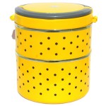 WHITEIBIS multipurpose high quality yellow lunch box 2 containers lunch box 2 Containers Lunch Box