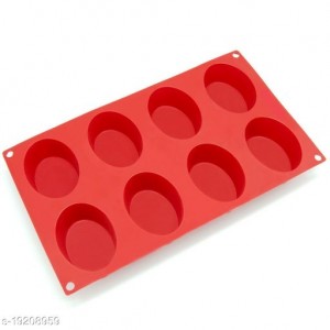 Perfect Pricee Silicone 6-Cavity Flower Shaped Cupcake, Soap Muffin Mould -Cup Mould (Pack of 1) (Rectangle Shaped) (8
