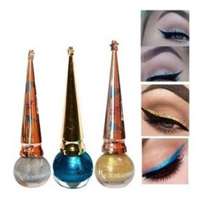 NEW H&N EYELINER BLUE GOLDEN AND SILVER (pack of 3)