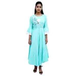 women rayon flared kurti