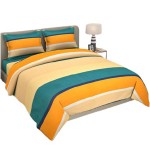 NIKAYANA Printed Glace Cotton Super Soft 240 TCSupreme Quality Double Bed Bedsheet (90*100) with 2 Pillow Covers Design