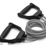 Double Resistance Toning Tube with D Handle for Home Exercise Workout