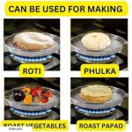 Stainless Steel Grill for Gas Stove Papad, Chapati, Tandoor & Brinjal