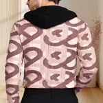 HOODED NECK FULL SLEEVE PRINTED TSHIRT FOR MEN