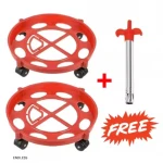 LPG gas cylinder trolley (pack of 2) With Free Lighter