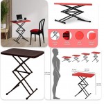 ADJUSTABLE FOLDING TABLE