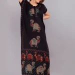 COTTON ZIPPER NIGHTY BLACK
