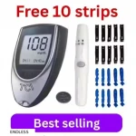 Glucometer with 10 strips Free
