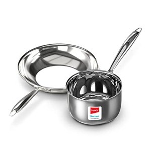 Impex Serene Triply 2 Pcs Cookware Set ( Frypan 24cm and Milkpan 16cm)