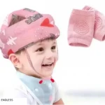 Baby Pink Helmet with Knee Pads