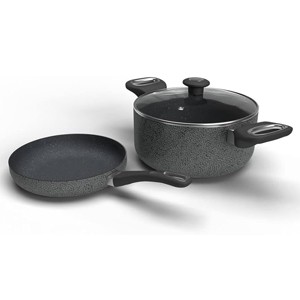 Impex Royal Nonstick Granite Cookware 3pc set (RHFM2418)