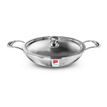 Impex Serene Triply Stainless Steel Kadai pan